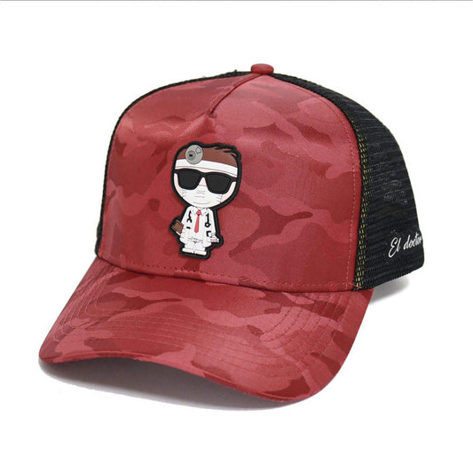 Gorra El Doctor Camo Editions Roja Truckercap