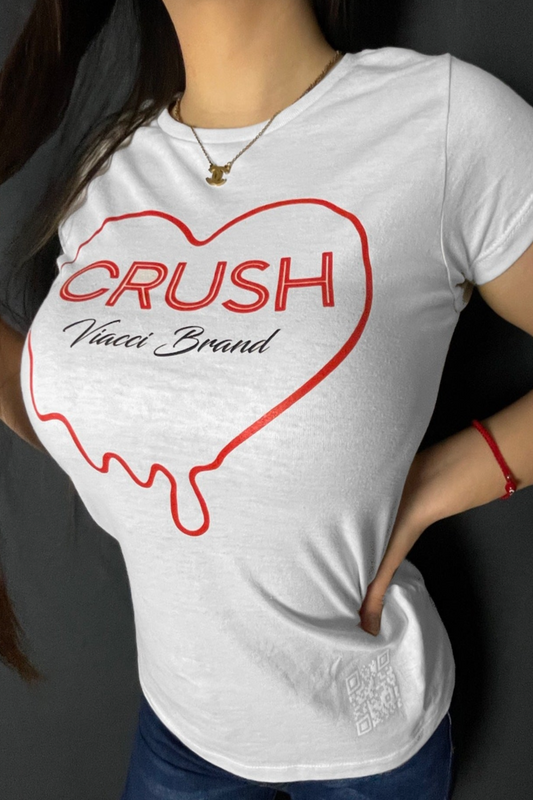 T-Shirt "Crush" Blanca Dama