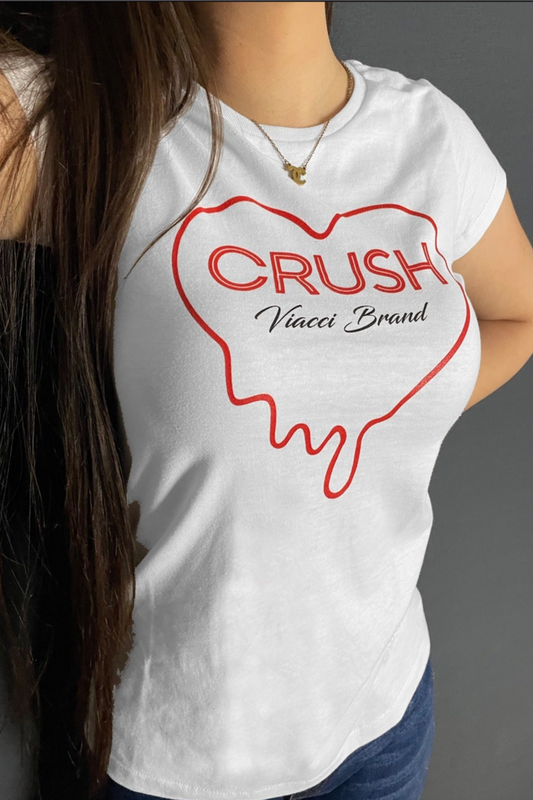 T-Shirt "Crush" Blanca Dama