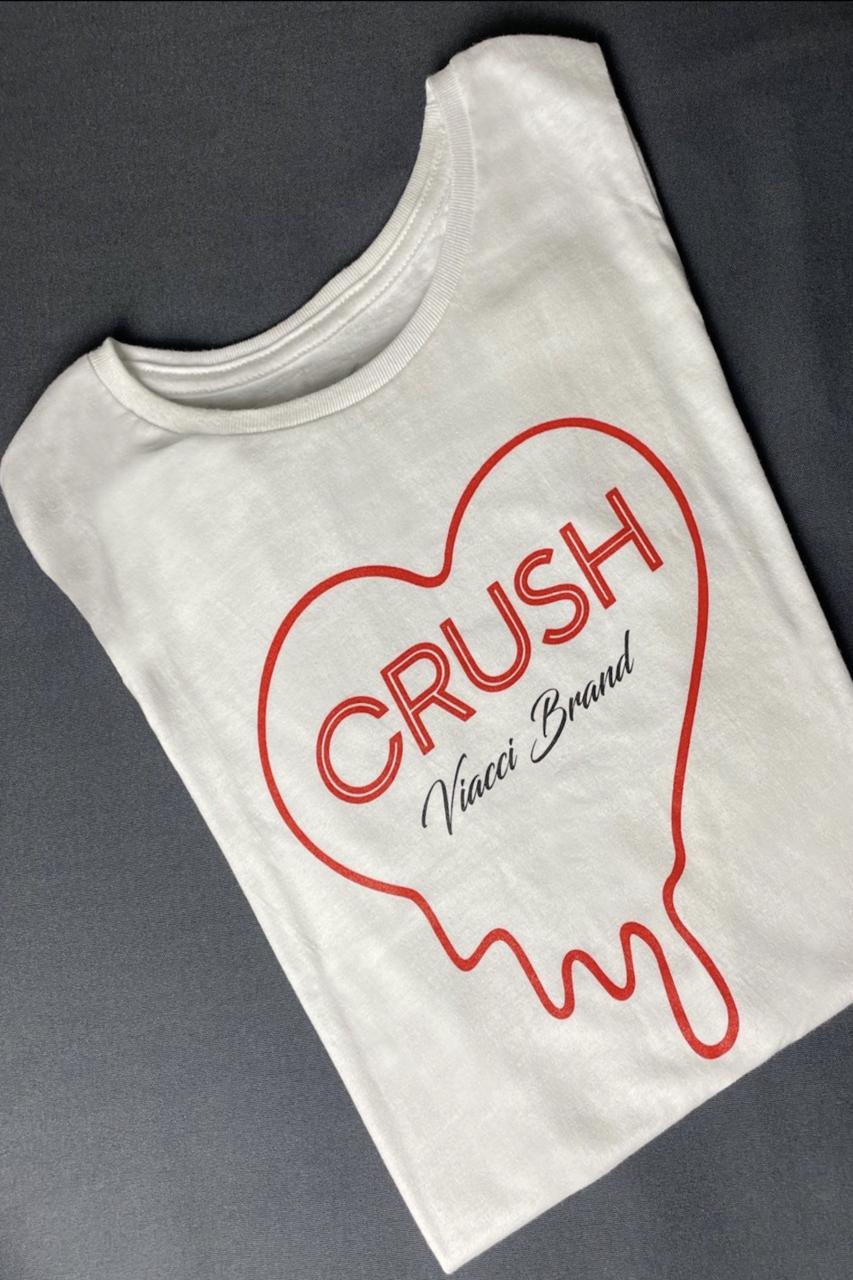 T-Shirt "Crush" Blanca Dama