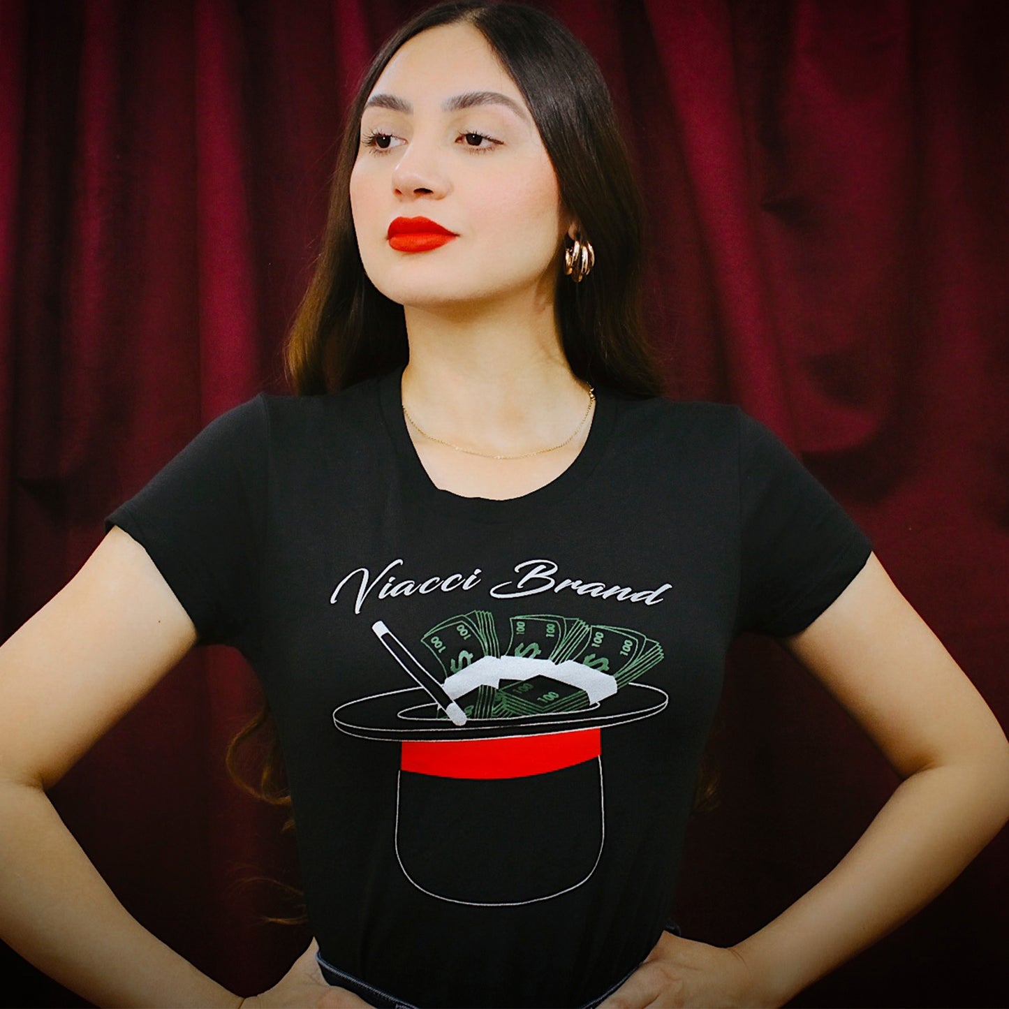 T-Shirt "El Mágico" Negra Dama